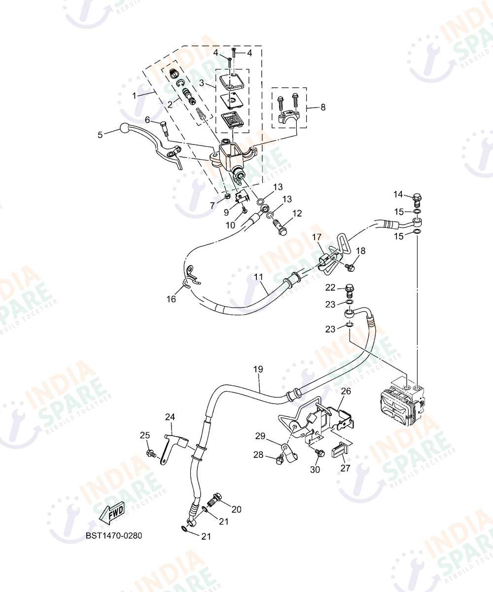 YAMAHA D001 FZ RAVE Series FRONT MASTER CYLINDER